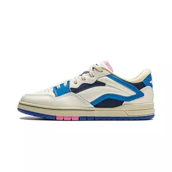 Li Ning Weiwu Pros Модные Универсальные Нескользящие Износостойкие Низкие Кеды Женские кроссовки Бело-синие AEPU050-6 36