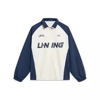 Li-Ning ветрозащитная водоотталкивающая цветная блочная буква принт свободный воротник молния спортивная куртка унисекс куртка Off-White AJDT741-5 XL