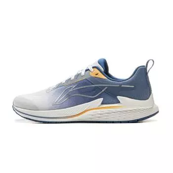 Li Ning Wind Wing Простые Универсальные Нескользящие Износостойкие Низкие Повседневные Кроссовки для Бега Мужские кроссовки Белый Синий ARBV003-7 39