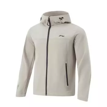Li Ning водонепроницаемая инфракрасная тепловая куртка для альпинизма, велоспорта, универсальная повседневная антистатическая ветровка для мужчин, верхняя одежда, пыльно-серый AFDU949-1 3XL
