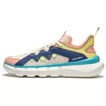 Li Ning Wu Dao 2.3 Удобные дышащие амортизирующие прочные низкие повседневные кроссовки для мужчин Синий Белый Желтый ABCU021-2 44