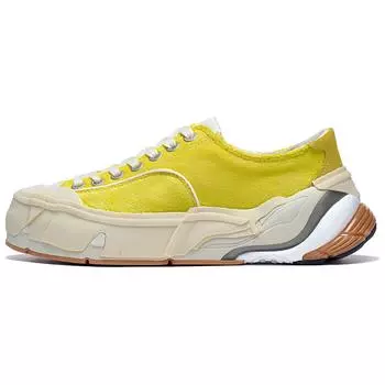 Li Ning Wu Ji модные универсальные нескользящие амортизирующие низкие кроссовки для скейтбординга мужские кроссовки желтые AZGT037-6 43
