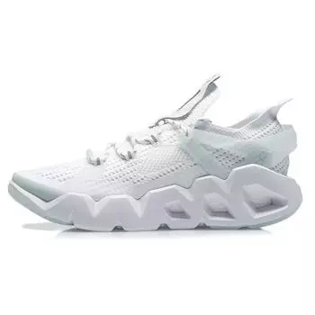 Li Ning Wudao 2.3 Амортизация Цельное плетение Светоотражающие Нескользящие Износостойкие Низкие Баскетбольные кроссовки Мужские Баскетбольные кроссовки Белые AGBR045-2 41