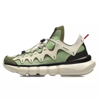 Li Ning Wudao 2.3 Lite Fabric Non-Slip Wear Resistance Lightweight Low Top Sports Casual Shoes Women sleeved Gray Green AGBR052-3 37