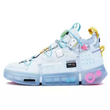 Li Ning Wudao 2 футуристические нескользящие износостойкие низкие спортивные повседневные туфли мужские кроссовки белые серые AGWR021-2 43