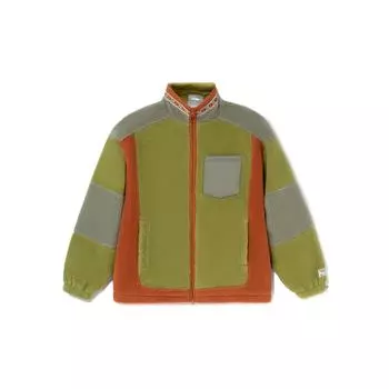 Li Ning Wuxing Series Color-Block Faux Lambswool Casual Loose Jacket Unisex Jackets Moss-зеленый Grass-зеленый Mumbai-коричневый AWDRF33-2 XXL