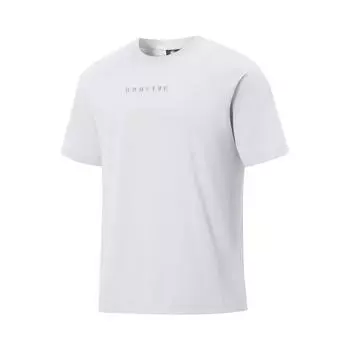 Li Ning X 1807 Collaboration Badfive Повседневная Дышащая Свободная Спортивная Мода Футболка с Круглым Вырезом и Коротким Рукавом для Мужчин Топы Серый AAFV013-1 M