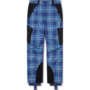 Li Ning X Billionaire Boys Club Серия скейтбордов Клетчатые Удобные Брюки кэжуал с манжетами на пуговицах Мужские низы Темно-синий AKXU663-1 M