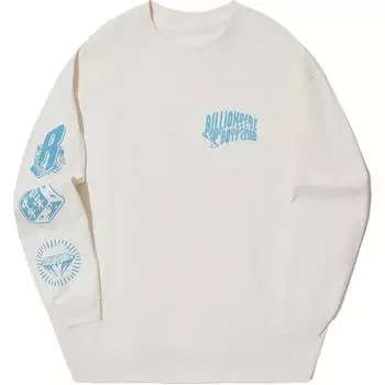 Li Ning X Billionaire Boys Club Серия скейтбордов Свитшот с принтом букв свободного кроя для мужчин цвет яичной скорлупы AHSUF71-1 XL