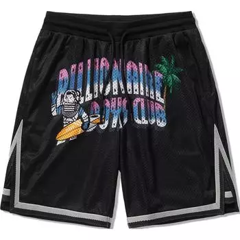 Li Ning X Billionaire Boys Club Серия скейтбордов Принт с буквами На шнуровке Удобные Повседневные шорты Мужские шорты Черный AKSU947-2 M