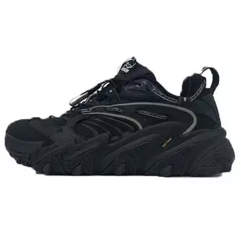 Li Ning X-Claw Cat Paw Удобные универсальные амортизирующие нескользящие износостойкие повседневные туфли с низким верхом для мужчин, повседневные туфли черного цвета AGLQ013-4 41