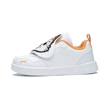 Li Ning X Disney Chip And Dale Удобная универсальная амортизирующая детская повседневная обувь Детская повседневная обувь белого цвета YKNS080-13 28