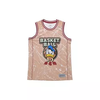 Li-Ning X Disney Co-Branded Loose Basketball Jersey Men Tops Yellow AAYQ105-2