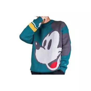 Li Ning X Disney Collaboration Mickey Round Neck Pullover свитер мужской свитер зеленый AMBP005-1 S