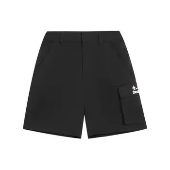 Li Ning X Disney Collaboration однотонные свободные повседневные шорты женские шорты черные AKSS118-1 XL