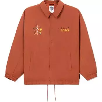 Li Ning X Disney Collaboration Sports Fashion Series Solid Color Cartoon Pattern Printed Free Jacket Unisex Jacket Mumbai-Brown AJDS323-2 L