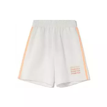 Li Ning X Disney Collaboration Sports Fashion Series Loose Knit Sports Shorts Women shorts White AKSR570-4 XS