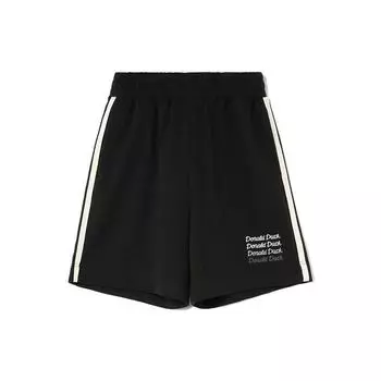 Li Ning X Disney Collaboration Sports Fashion Series Свободные трикотажные спортивные шорты женские шорты черные AKSR570-1 XS