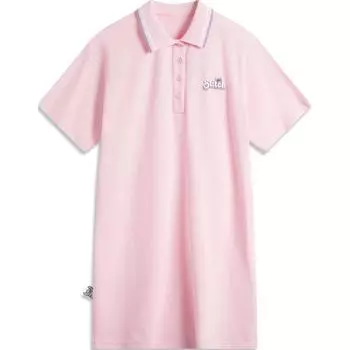 Li Ning X Disney Collaboration Stitch Series однотонное удобное дышащее универсальное повседневное спортивное платье с коротким рукавом женские платья ASKU068-4 L