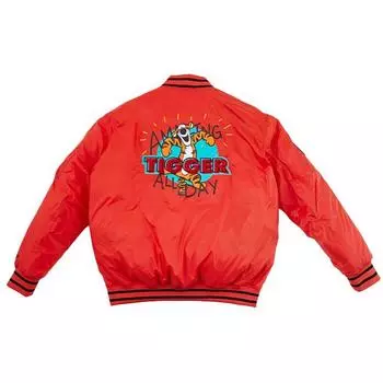 Li Ning X Disney Collaboration Tigger Print Warm Down Jacket Unisex Jacket Orange AYMR519-2 XXL