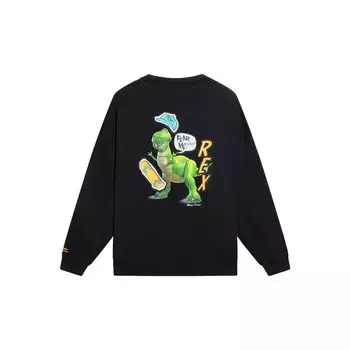 Li-Ning x Disney Коллекция игрушек «История игрушек» с рисунком динозавра, свободный крой, толстовка с длинными рукавами, мужская толстовка AWDS971-3 M