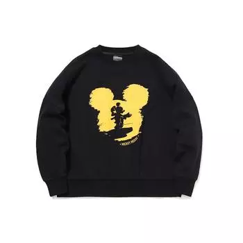 Li-Ning X Disney Kung Fu Mickey спортивный повседневный пуловер, свитшот, женские топы, черный AWDQB88-3 L