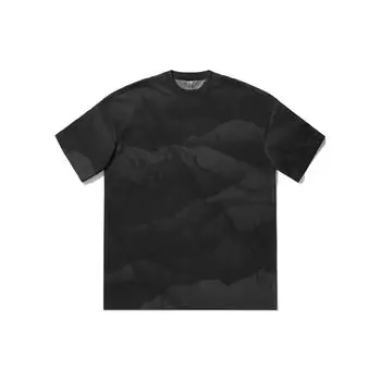 Li Ning X Джеки Чан Коллаборация Серия Кунг-фу Принт по всей поверхности Свободная Удобная Футболка с коротким рукавом Мужские Топы Черный AHSU185-1 L