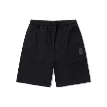 Li Ning X Джеки Чан Коллаборация Серия Кунг-фу Однотонные Дышащие Свободные Повседневные Шорты Мужские шорты Черный AKSU147-1 M