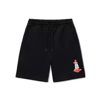 Li Ning X Фил Хаккетт, Коллаборация Pablo Lentile Однотонные Шорты средней посадки на кулиске Свободные Повседневные Мужские шорты Черный AKSU153-1 S