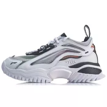 Li Ning X Girl Bad Five Series Aurora Skywalker женские кроссовки белые серые AGLP108-3 37