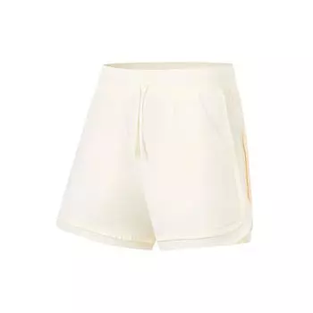 Li Ning X HZW Collaboration CF Su Series Color Block Lace Sports Shorts Women Shorts Off-White AKST730-2 M