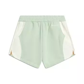 Li Ning X HZW Tennis Collaboration CF Series Color Block Sports Shorts Women Shorts Foam-Green AKST728-4 M