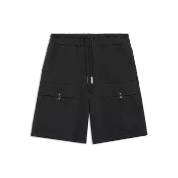 Li Ning X Jackie Chan Collaboration Kung Fu Series SS22 Однотонные дышащие повседневные спортивные шорты мужские шорты черного цвета AKSS065-2 M