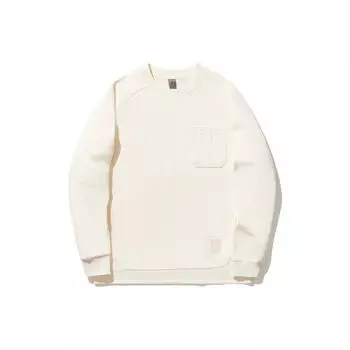 Li Ning X Jackie Chan Collaboration Kung Fu Series Solid Color Loose Fit Crewneck Sweatshirt Men Sweatshirt Paper-White AWDU305-3 2XL
