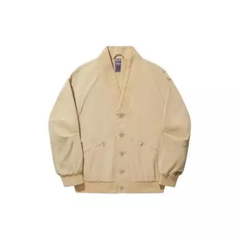 Li Ning X Jackie Chan Collaboration Kung Fu Series V-образный вырез свободная куртка мужская куртка ароматизированный абрикос AJDU101-2 M