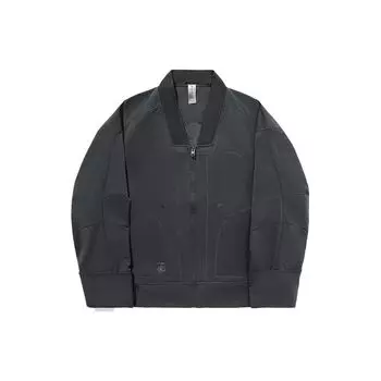 Li Ning X Jackie Chan Collaboration Kung Fu Series однотонная свободная спортивная куртка мужская куртка угольно-черного цвета AFDT573-1 L