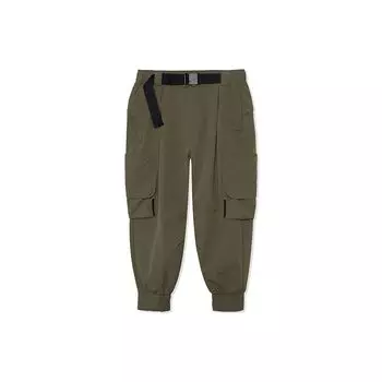 Li Ning X Jackie Chan Collaboration Kung Fu Series Cuffed Loose Casual Pants Men Pants Sea-Turtle-Green AKXR471-2 S