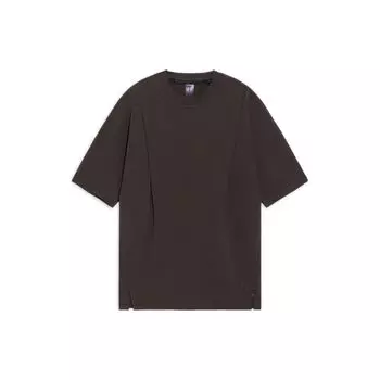 Li-Ning X Jackie Chan Kung Fu Series SS22, однотонный пуловер с круглым вырезом, свободный крой, футболка с короткими рукавами, мужские топы, коричневый AHSS211-2 XL