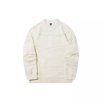 Li Ning X Jackie Chan Kung Fu Series однотонный свитер с круглым вырезом мужской свитер Paper-White AMBT125-1 XXL