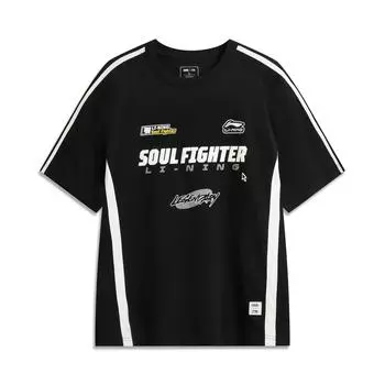 Li Ning X League Of Legends Футболка с коротким рукавом, дышащая, универсальная, мужская, черная AHSV453-3 L