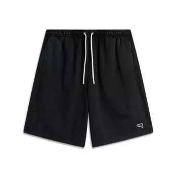 Li Ning X League Of Legends Pool Party Collaboration Logo Дышащие повседневные шорты Мужские шорты Черные AKSU857-2 S