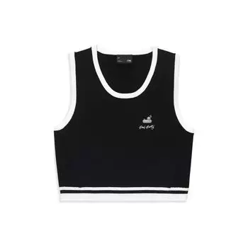 Li Ning X League Of Legends Pool Party Collaboration однотонный круглый вырез без рукавов трикотажный жилет женские топы черный AMVT024-2 M