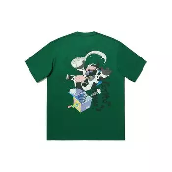 Li Ning X League Of Legends Серия «День смеха» Графический принт Повседневная Свободная Футболка с коротким рукавом Унисекс Топы Эдемско-зеленый AHSU811-2 S