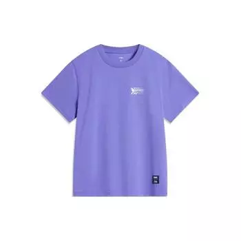 Li Ning X League Of Legends Серия Спортивный Стиль Киберспорт Однотонная Футболка Пуловер с Круглым Вырезом и Короткими Рукавами Женская Футболка AHSUA96-4 XS