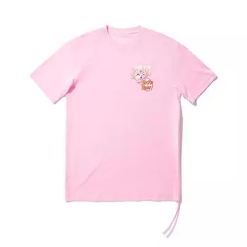 Li Ning X League Of Legends Сотрудничество Серия Первого Апреля Мультяшный Аниме Буква Круглый Вырез Пуловер Спортивная Футболка с Коротким Рукавом AHSU814-2 L