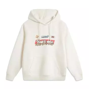 Li Ning X League Of Legends Yuumi Collaboration Sports Lifestyle Series Casual Simple Solid Color Letter Hoodie Unisex Hoodies AWDV205-6 S