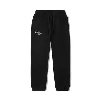 Li Ning X MEDM Коллаборация Серия Ежедневное Процветание Удобные Простые С манжетами Свободные Повседневные Брюки Мужские низ Черный AKLV697-1 S