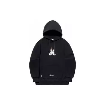Li Ning X OG Slick Cartoon Anime Flame Hoodie Unisex Hoodies Black AWDT725-1 L