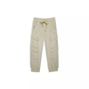 Li Ning X Palace Museum Baoyun Building Collaboration Sports Casual Cargo Pants Unisex Pants Gray-Green AKLQ853-1 S