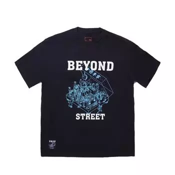 Li Ning X Phil Hackett Cross-Border Collaboration Series Удобная универсальная простая футболка с коротким рукавом для мужчин, топы черного цвета AHSV115-2 S